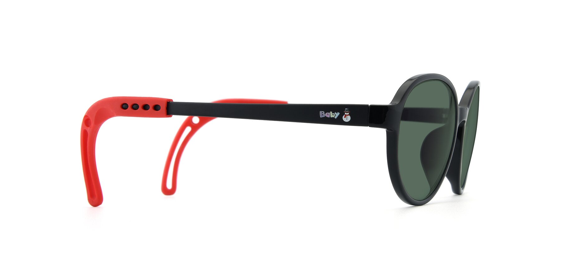 Side of 1020 in Black-Red with Green Polarized Lenses
