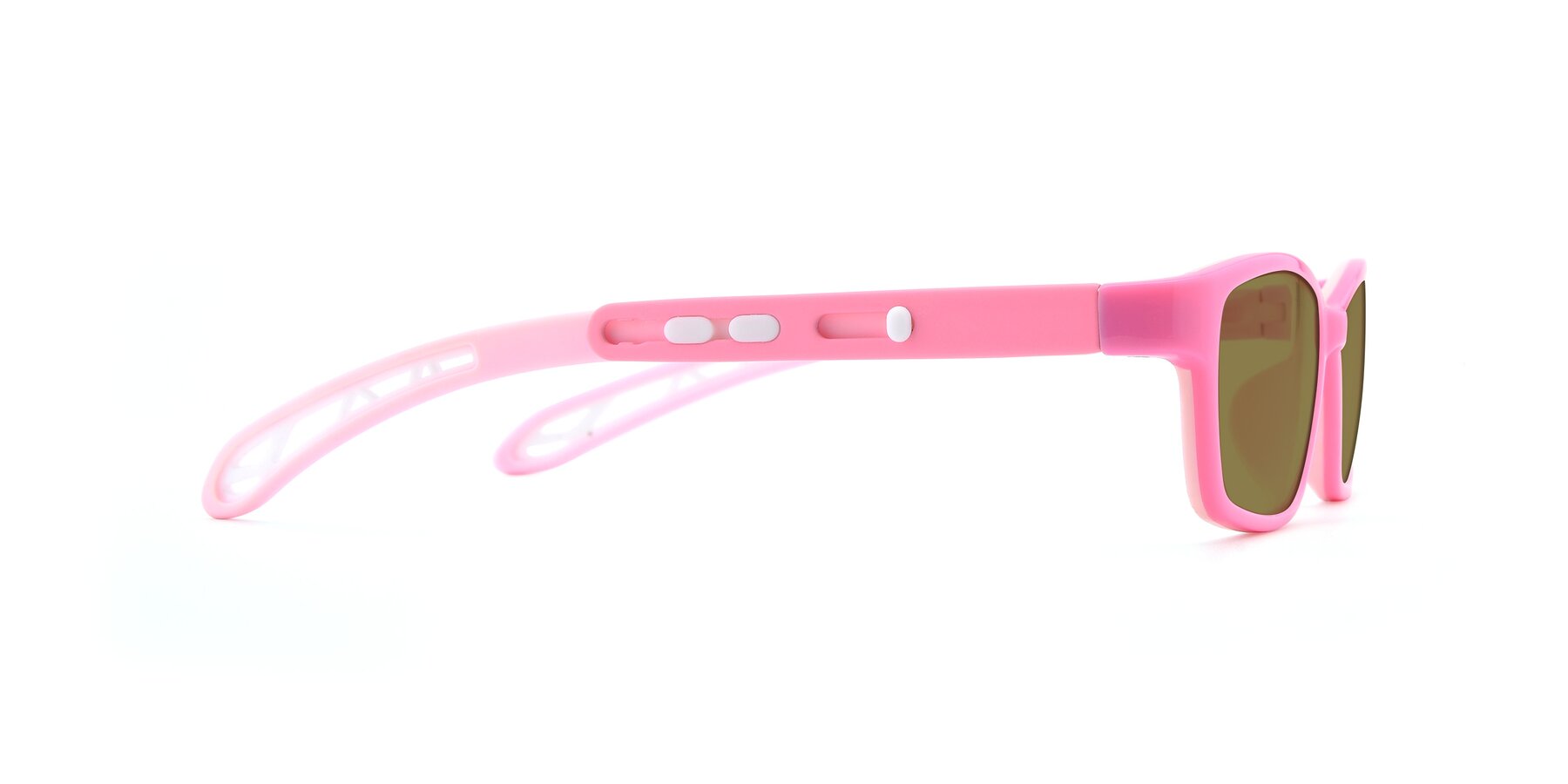 Side of 1075 in Pink with Brown Polarized Lenses