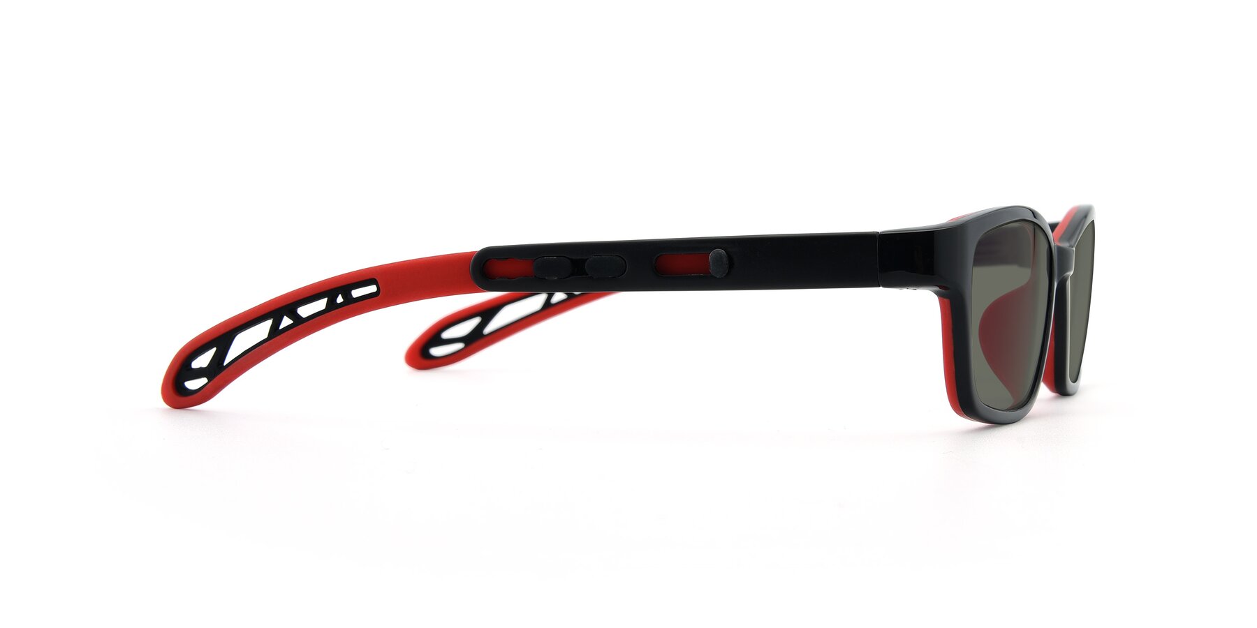 Side of 1075 in Black-Red with Gray Polarized Lenses