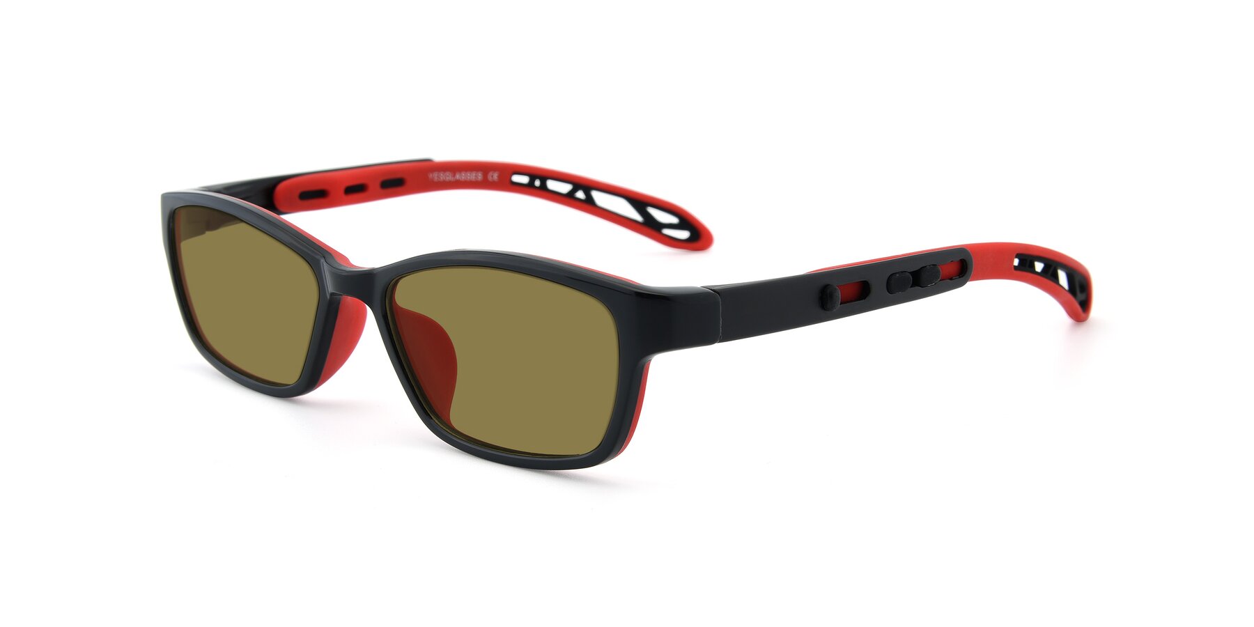 Angle of 1075 in Black-Red with Brown Polarized Lenses