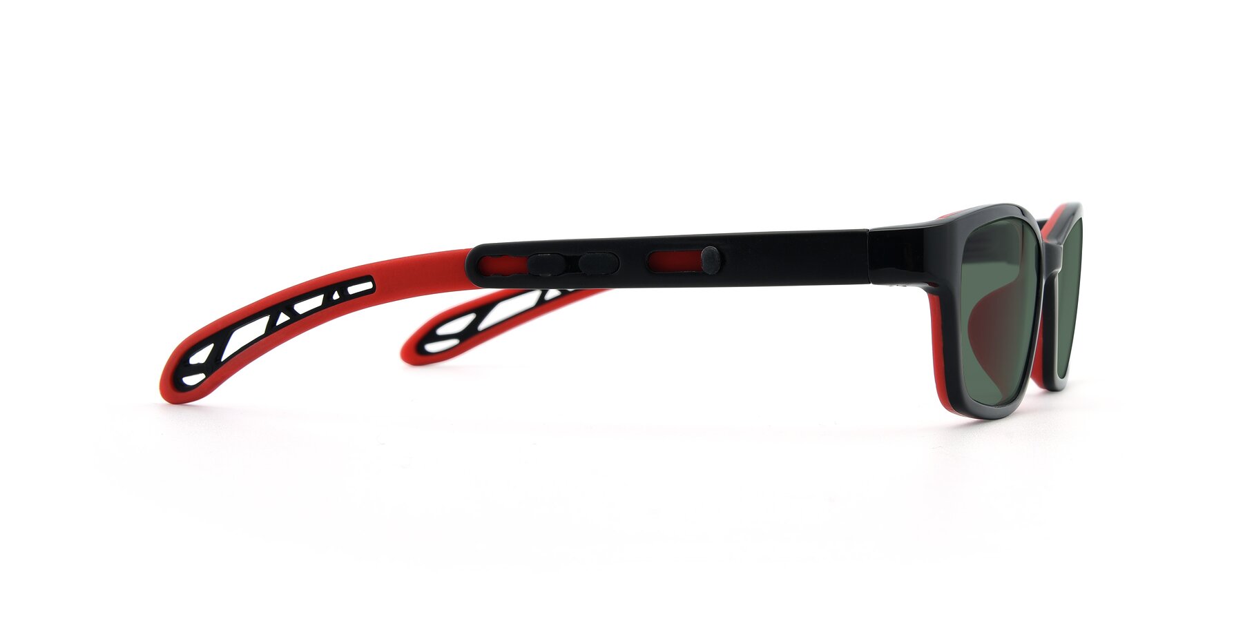 Side of 1075 in Black-Red with Green Polarized Lenses