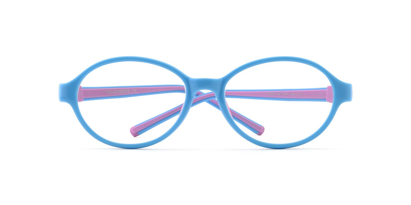 1120 - Sky Blue / Pink Eyeglasses