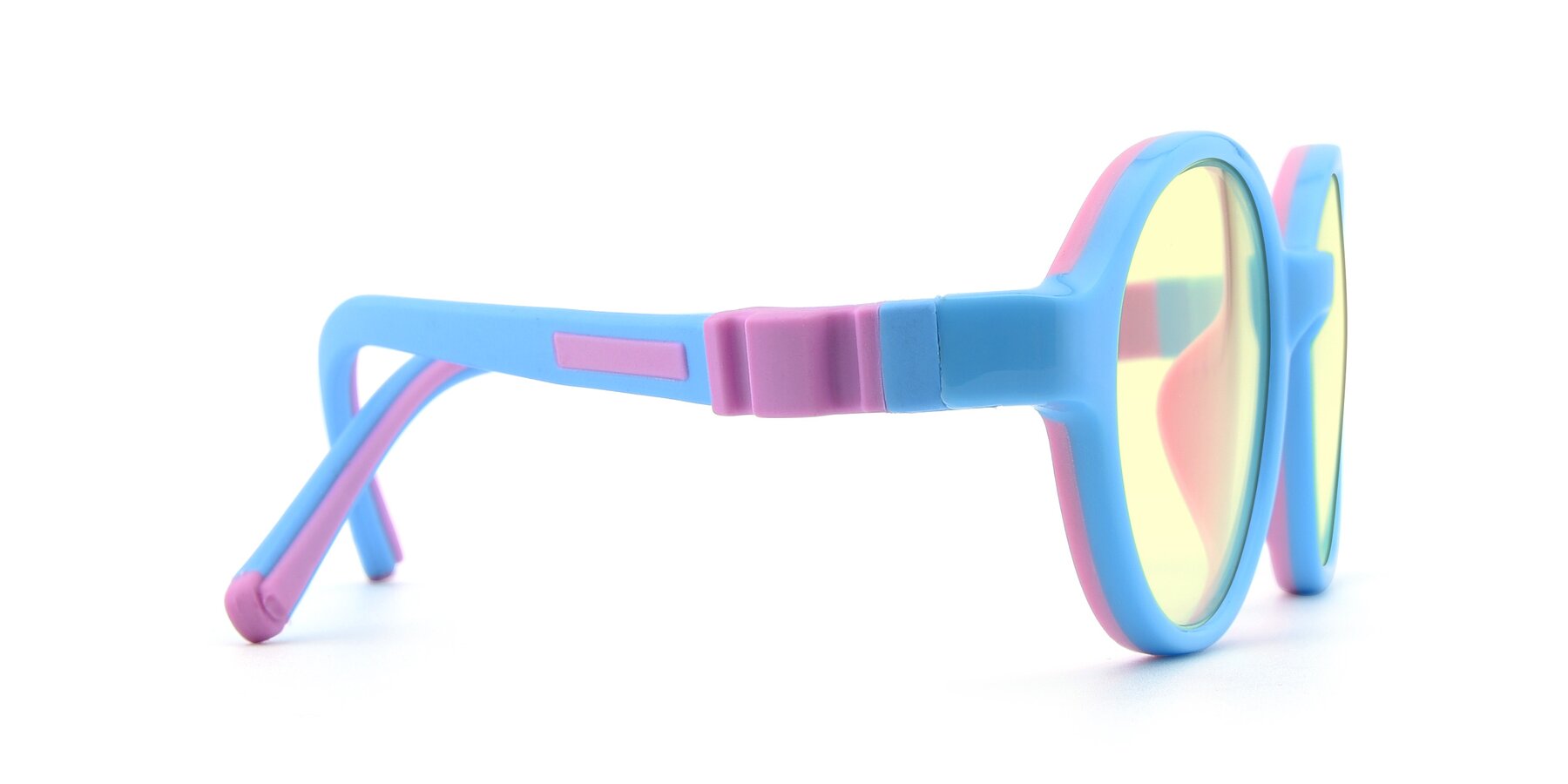 Side of 1120 in Sky Blue-Pink with Light Yellow Tinted Lenses