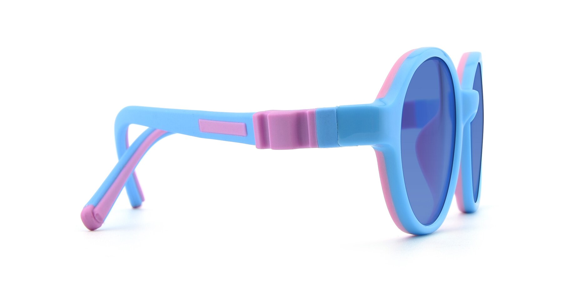 Side of 1120 in Sky Blue-Pink with Blue Tinted Lenses