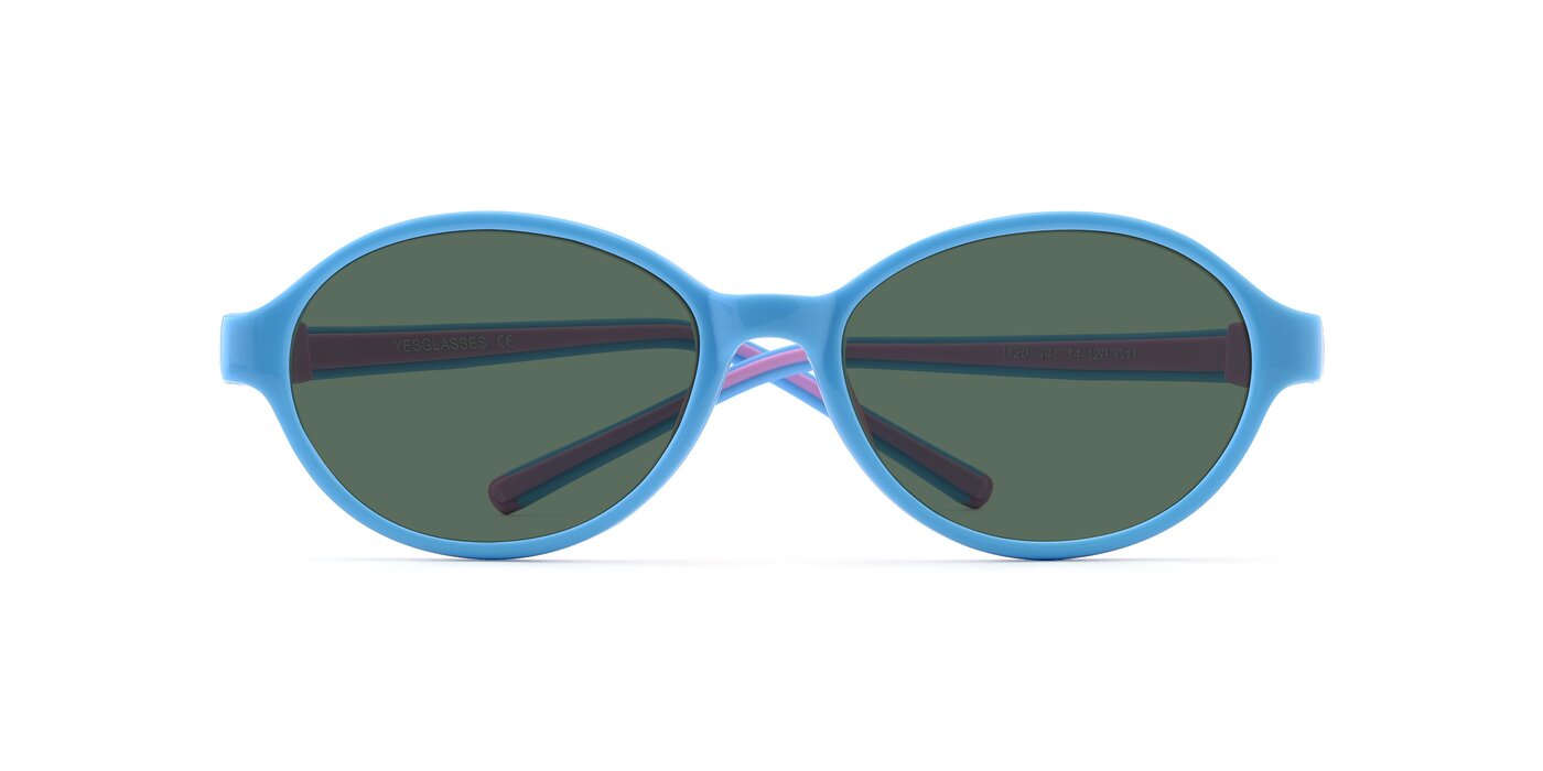 1120 - Sky Blue / Pink Polarized Sunglasses