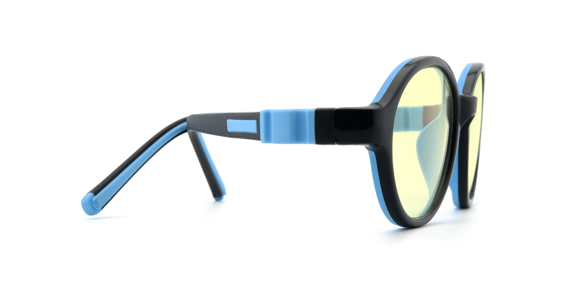 Side of 1120 in Black-Blue with Light Yellow Tinted Lenses