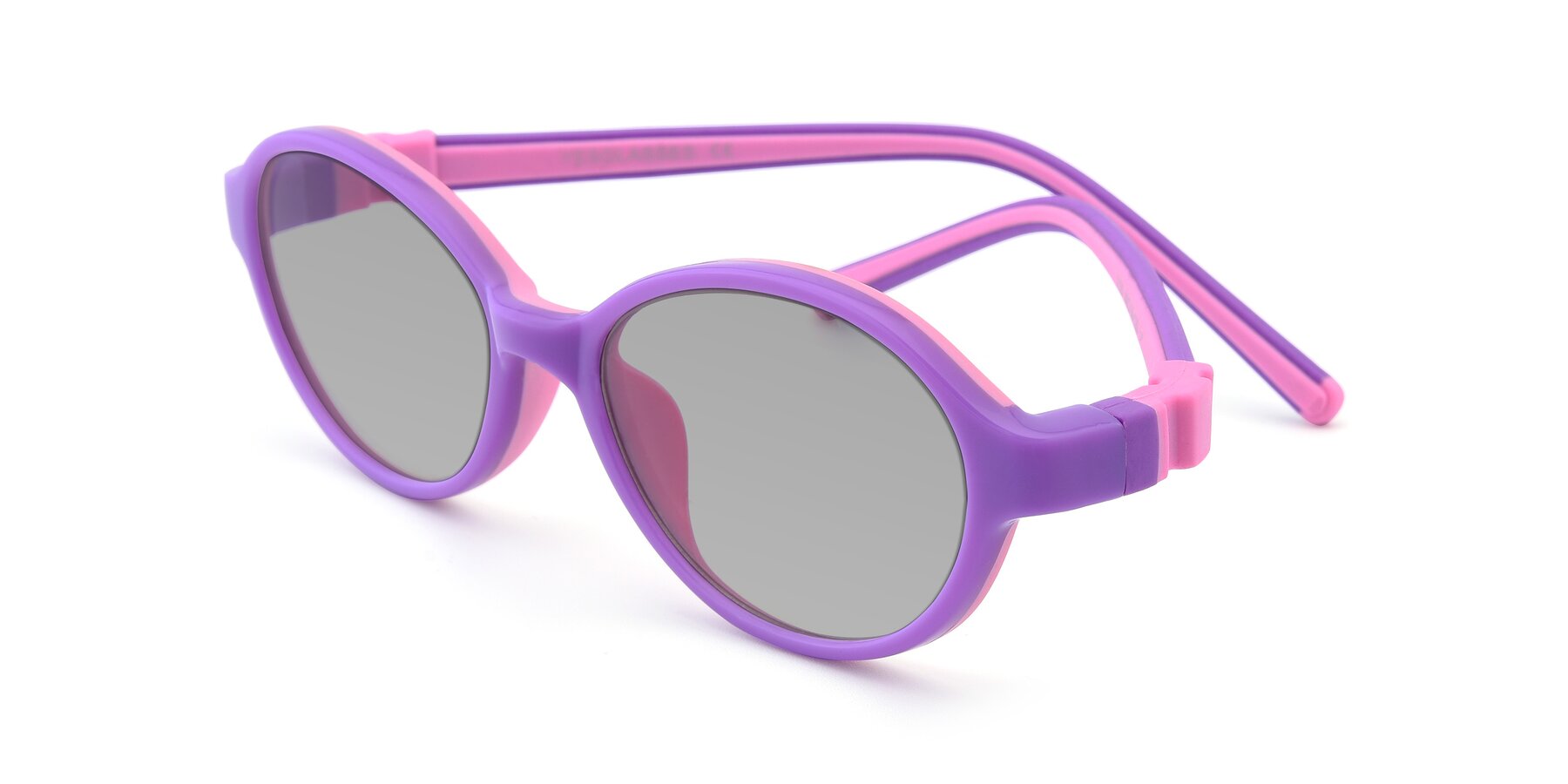 Angle of 1120 in Purple-Pink with Light Gray Tinted Lenses