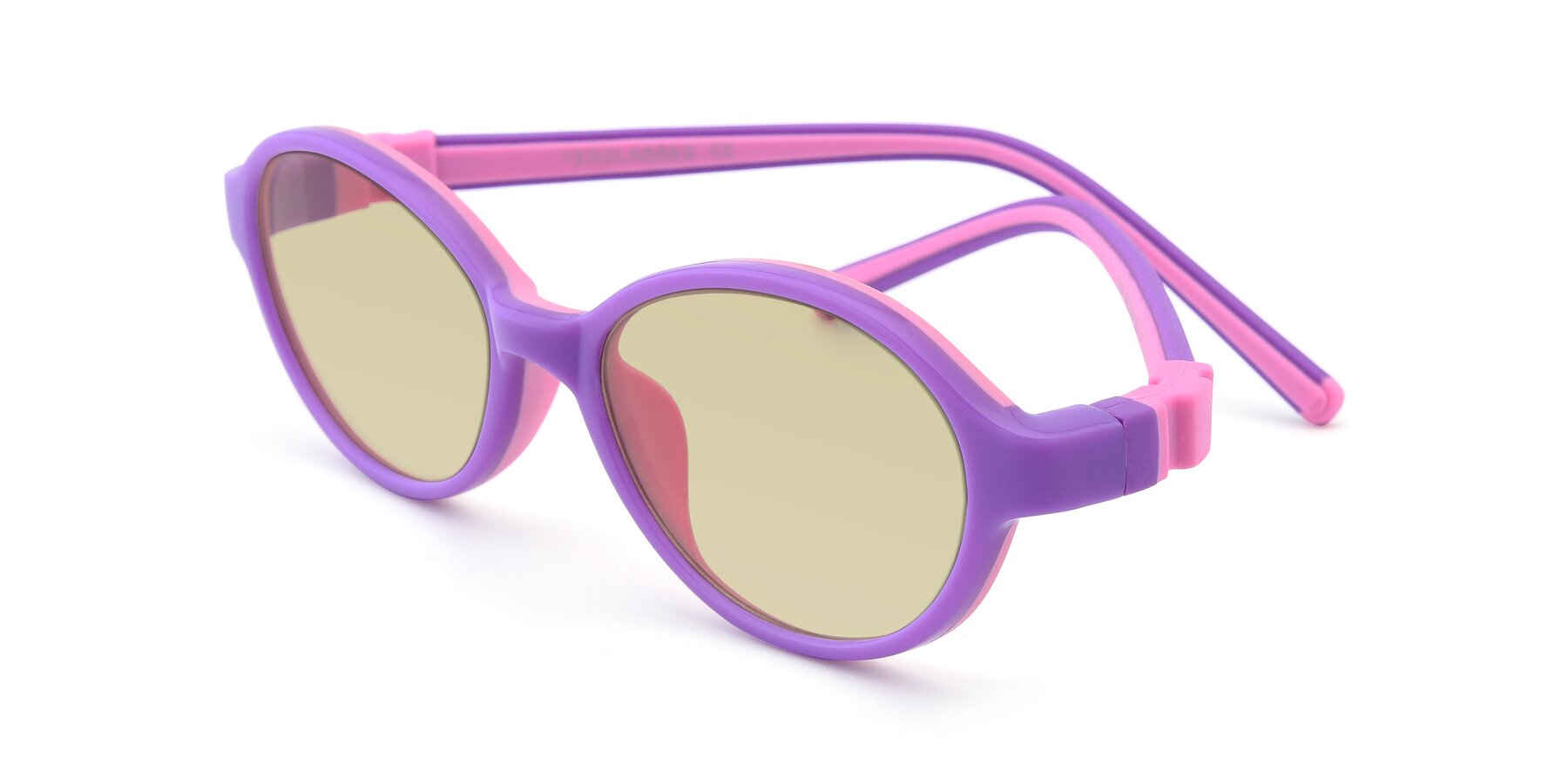 Angle of 1120 in Purple-Pink with Light Champagne Tinted Lenses