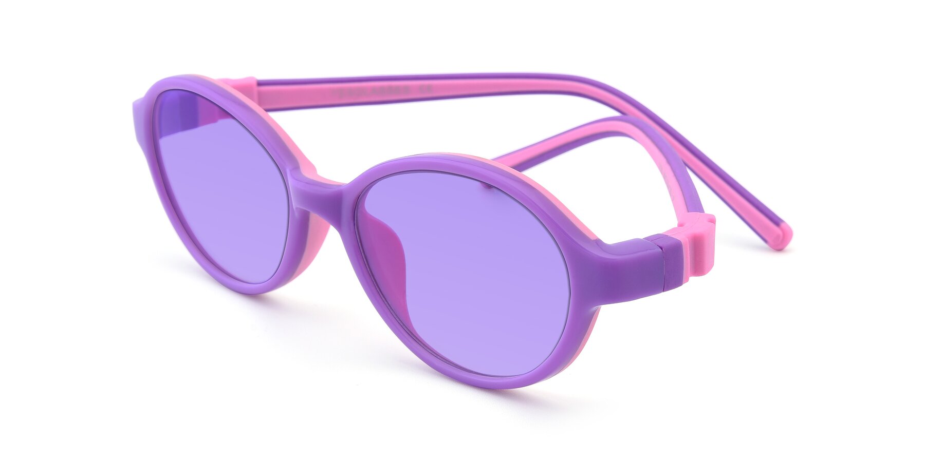 Angle of 1120 in Purple-Pink with Medium Purple Tinted Lenses