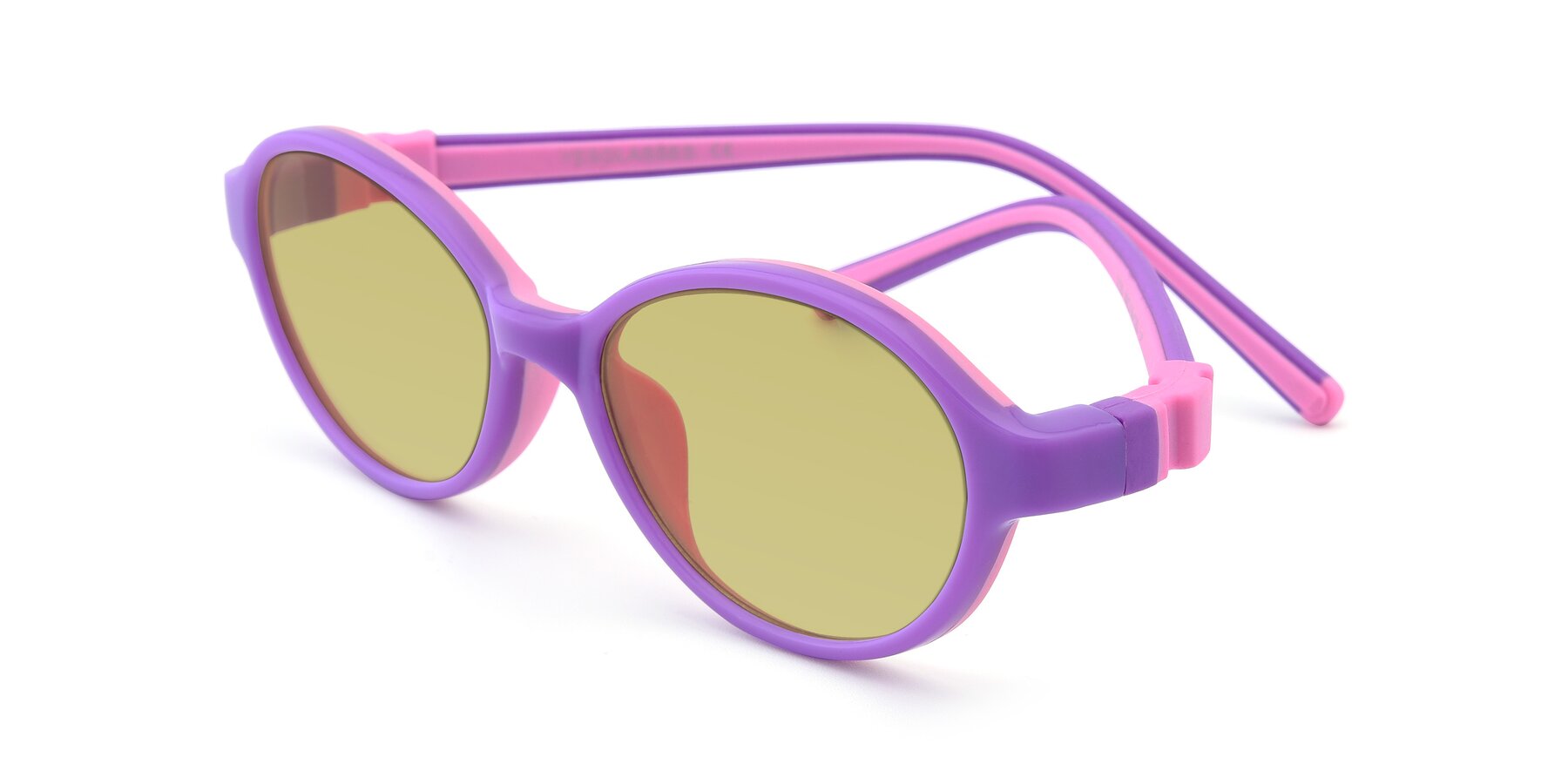 Angle of 1120 in Purple-Pink with Medium Champagne Tinted Lenses