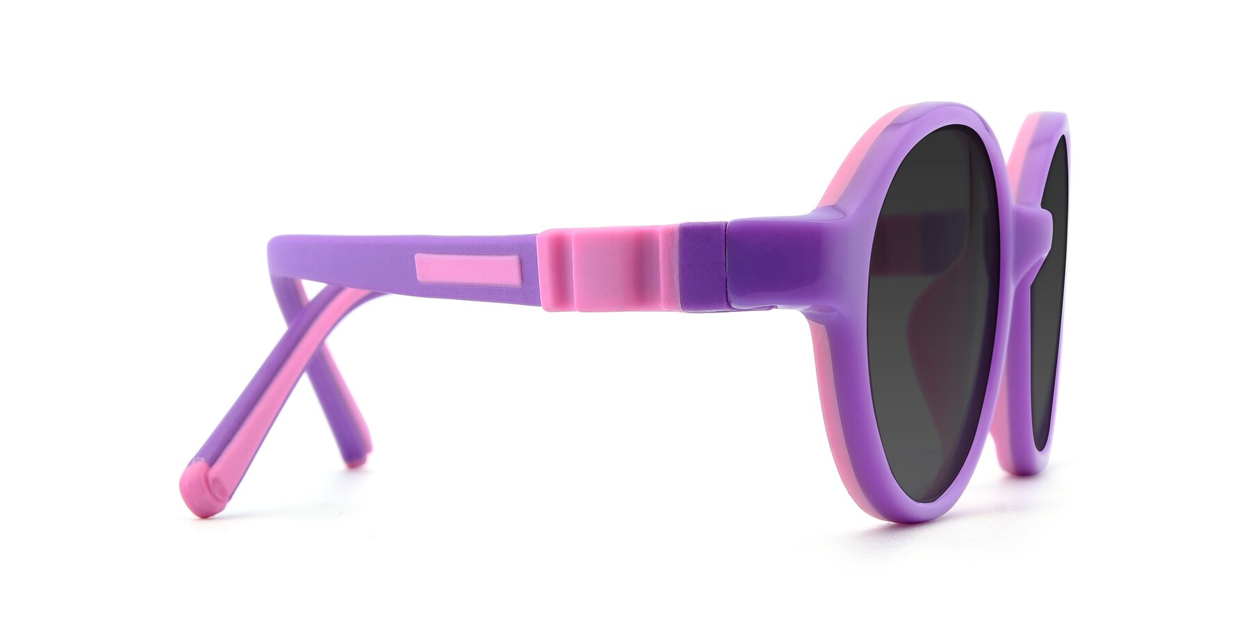Side of 1120 in Purple-Pink with Gray Tinted Lenses