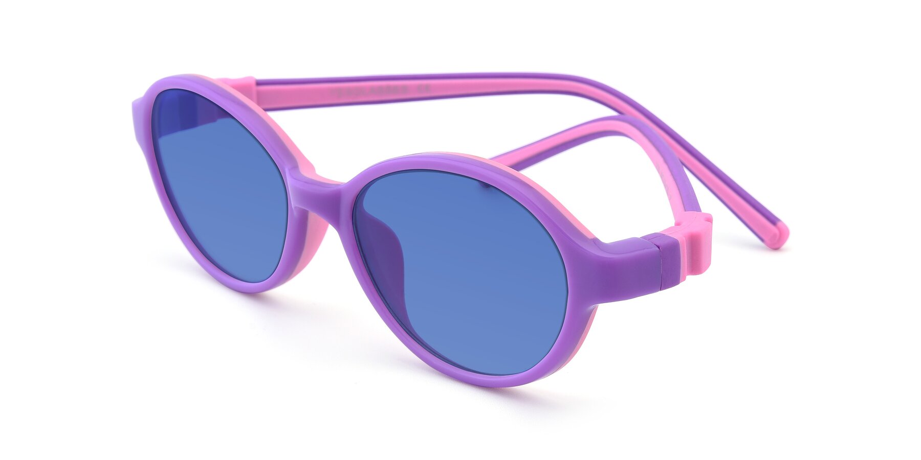 Angle of 1120 in Purple-Pink with Blue Tinted Lenses