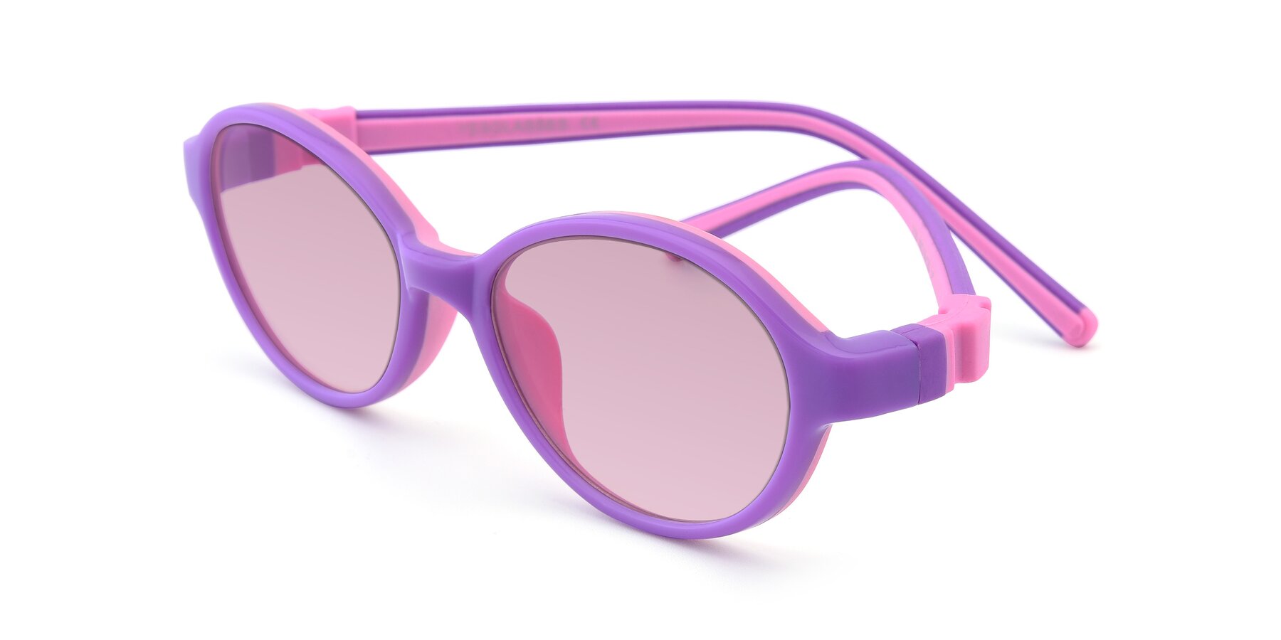 Angle of 1120 in Purple-Pink with Light Wine Tinted Lenses