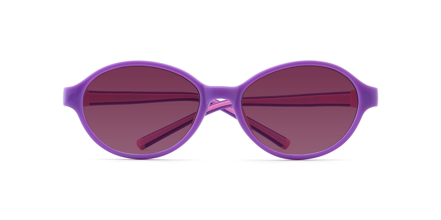 Folded Front of 1120 in Purple-Pink with Wine Tinted Lenses