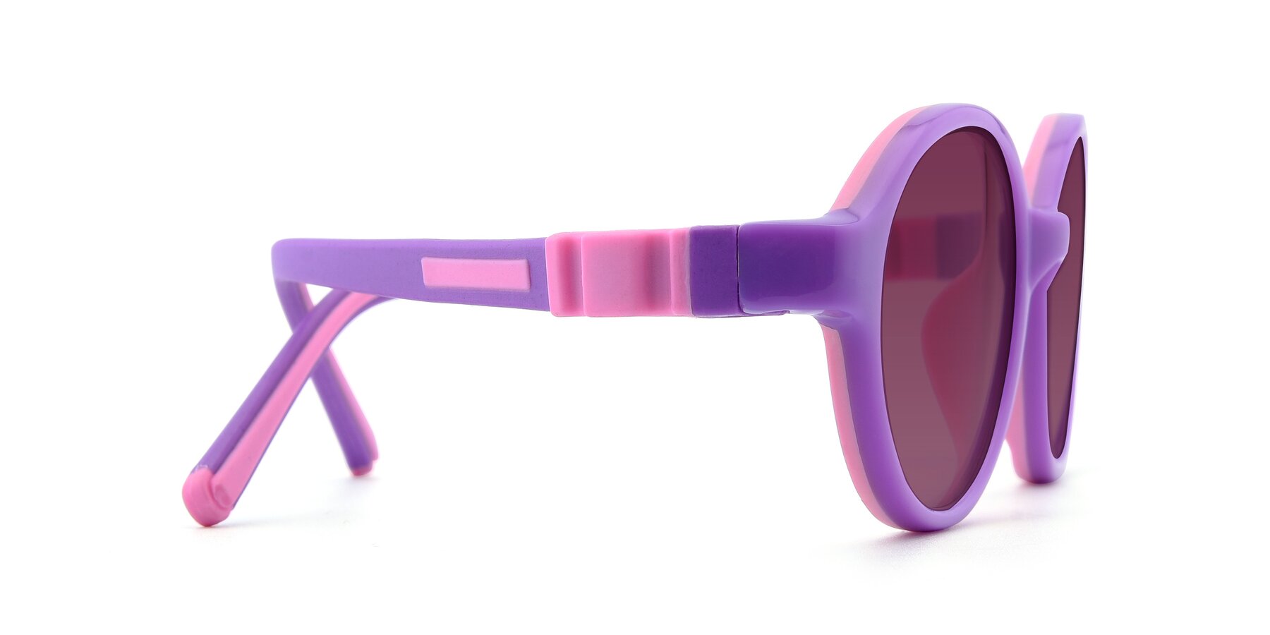 Side of 1120 in Purple-Pink with Wine Tinted Lenses