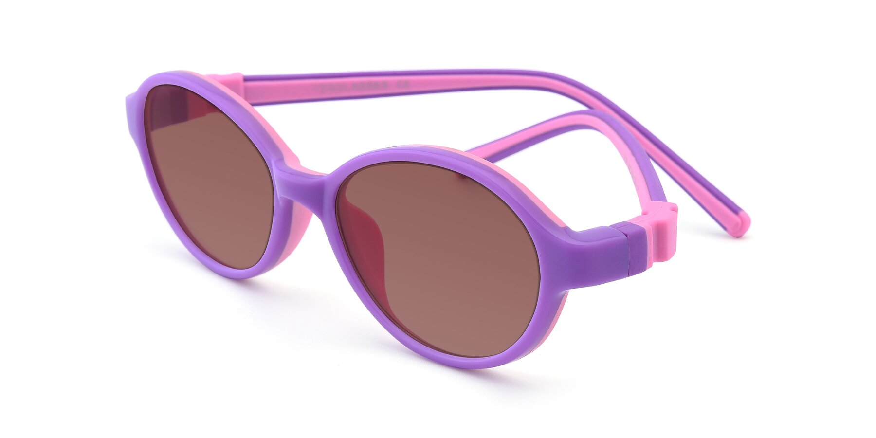 Angle of 1120 in Purple-Pink with Garnet Tinted Lenses