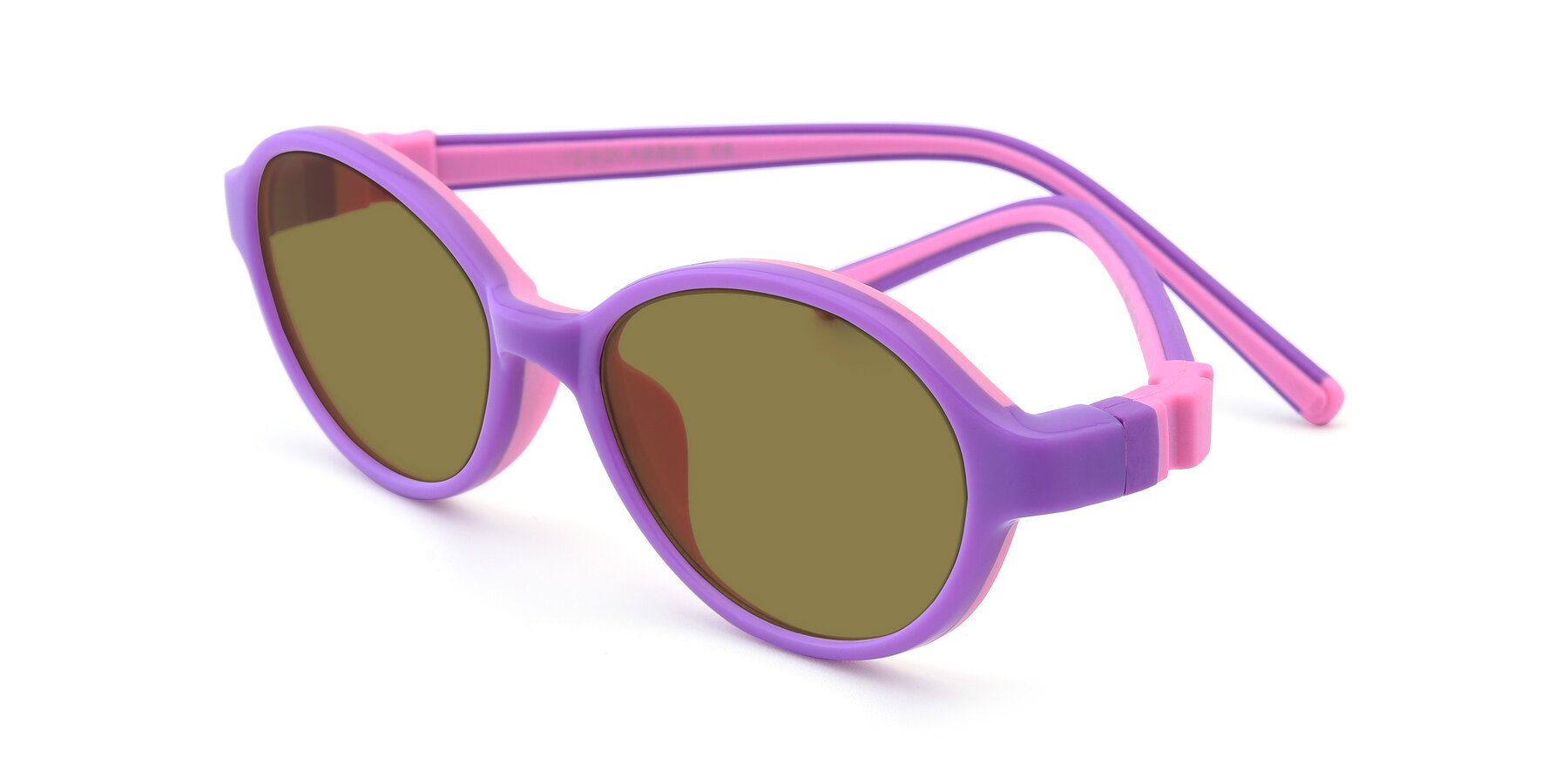 Angle of 1120 in Purple-Pink with Brown Polarized Lenses
