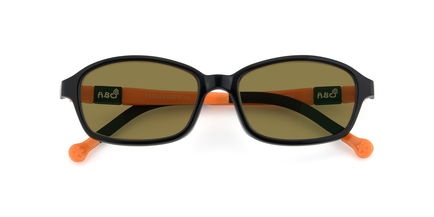 533 - Black / Orange Polarized Sunglasses