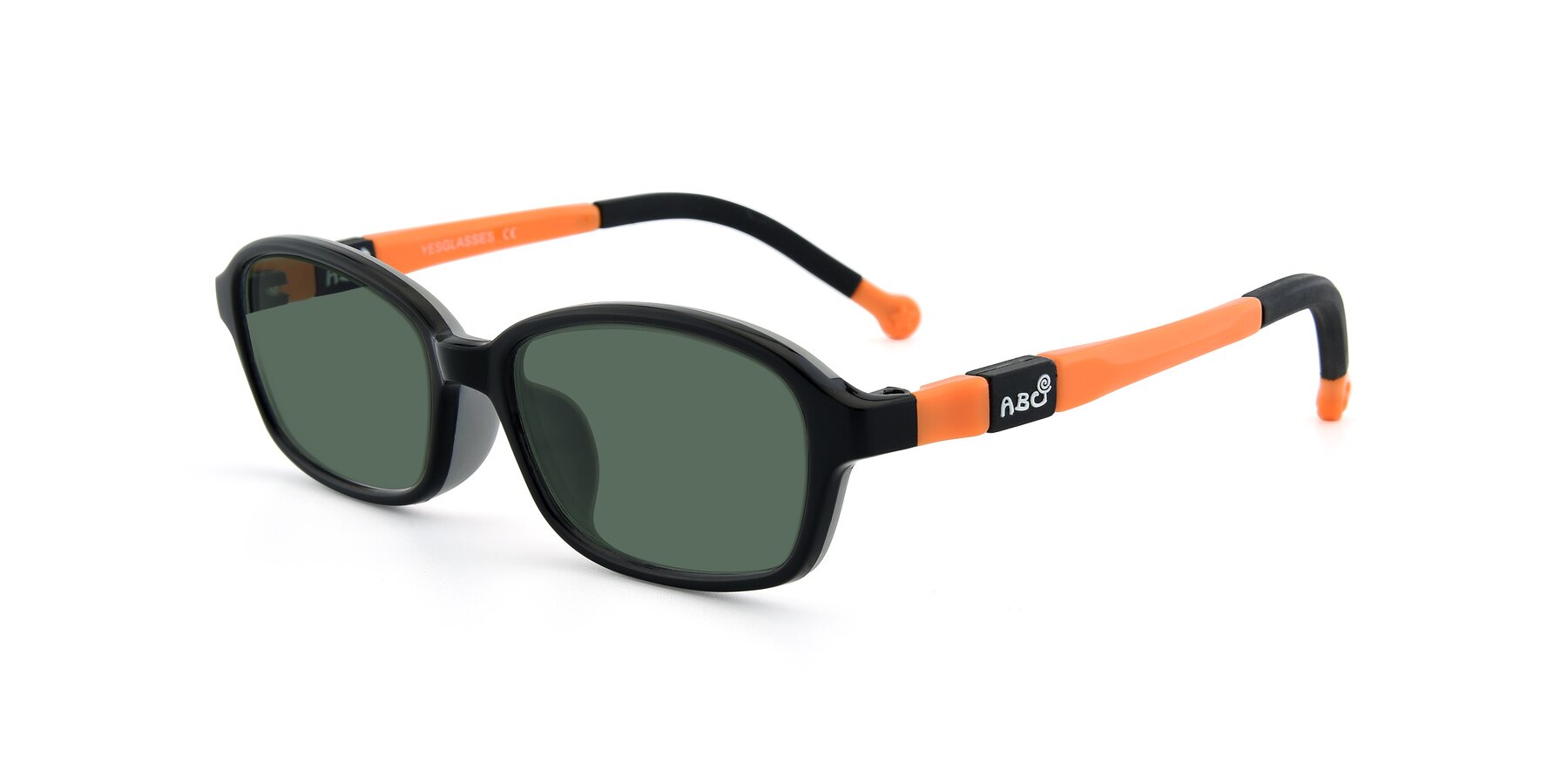 Angle of 533 in Black-Orange with Green Polarized Lenses