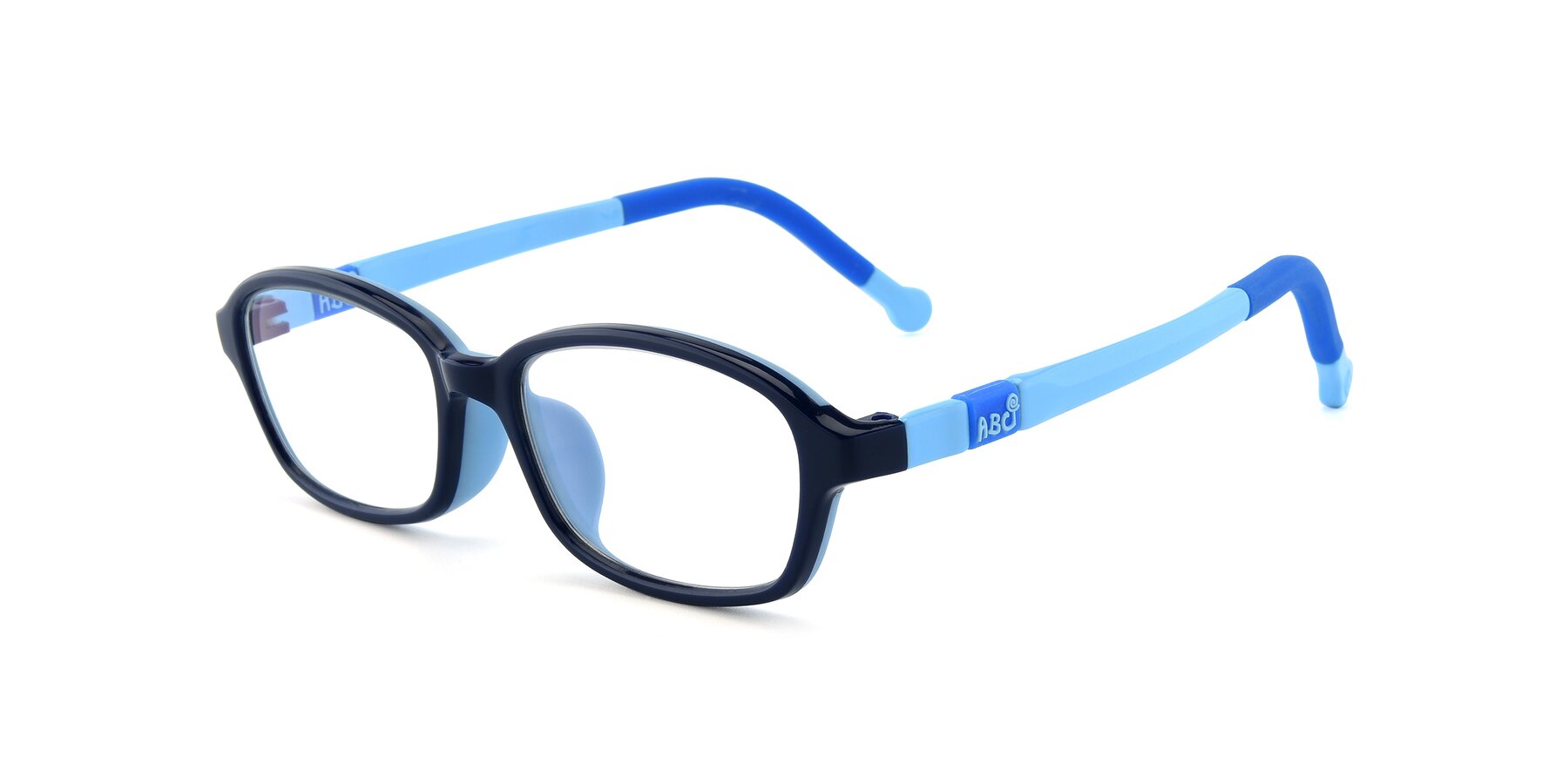 Angle of 533 in Black-Blue with Clear Blue Light Blocking Lenses