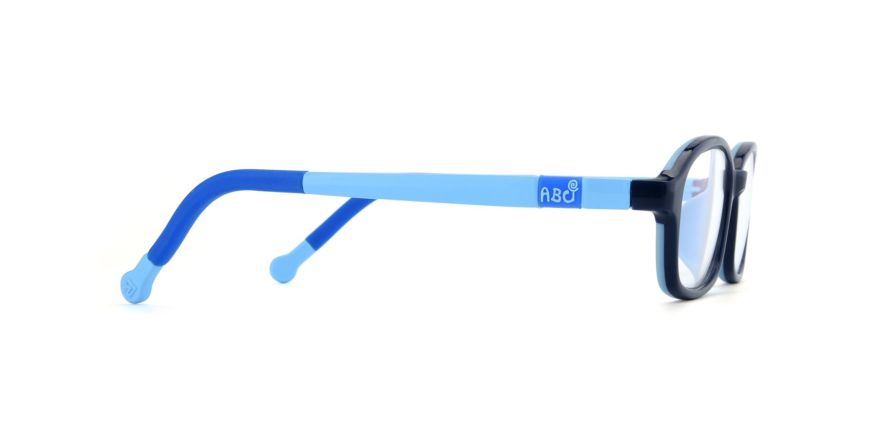 Side of 533 in Black-Blue with Clear Blue Light Blocking Lenses