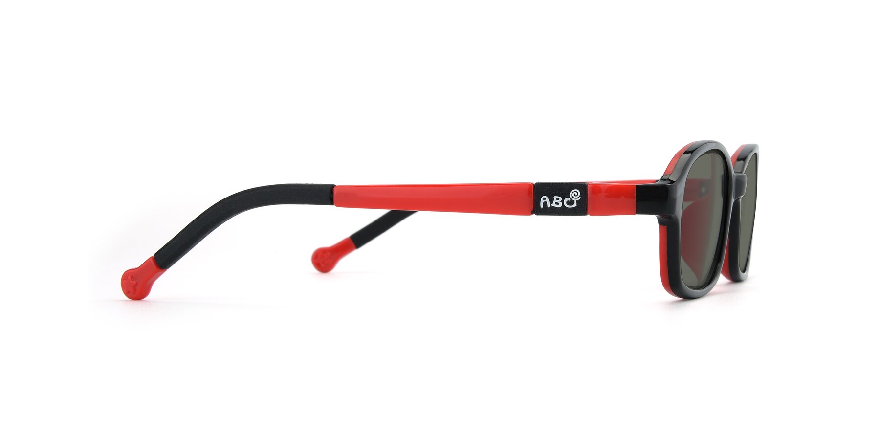 Side of 533 in Black-Red with Gray Polarized Lenses