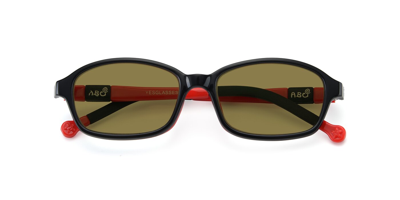 533 - Black / Red Polarized Sunglasses