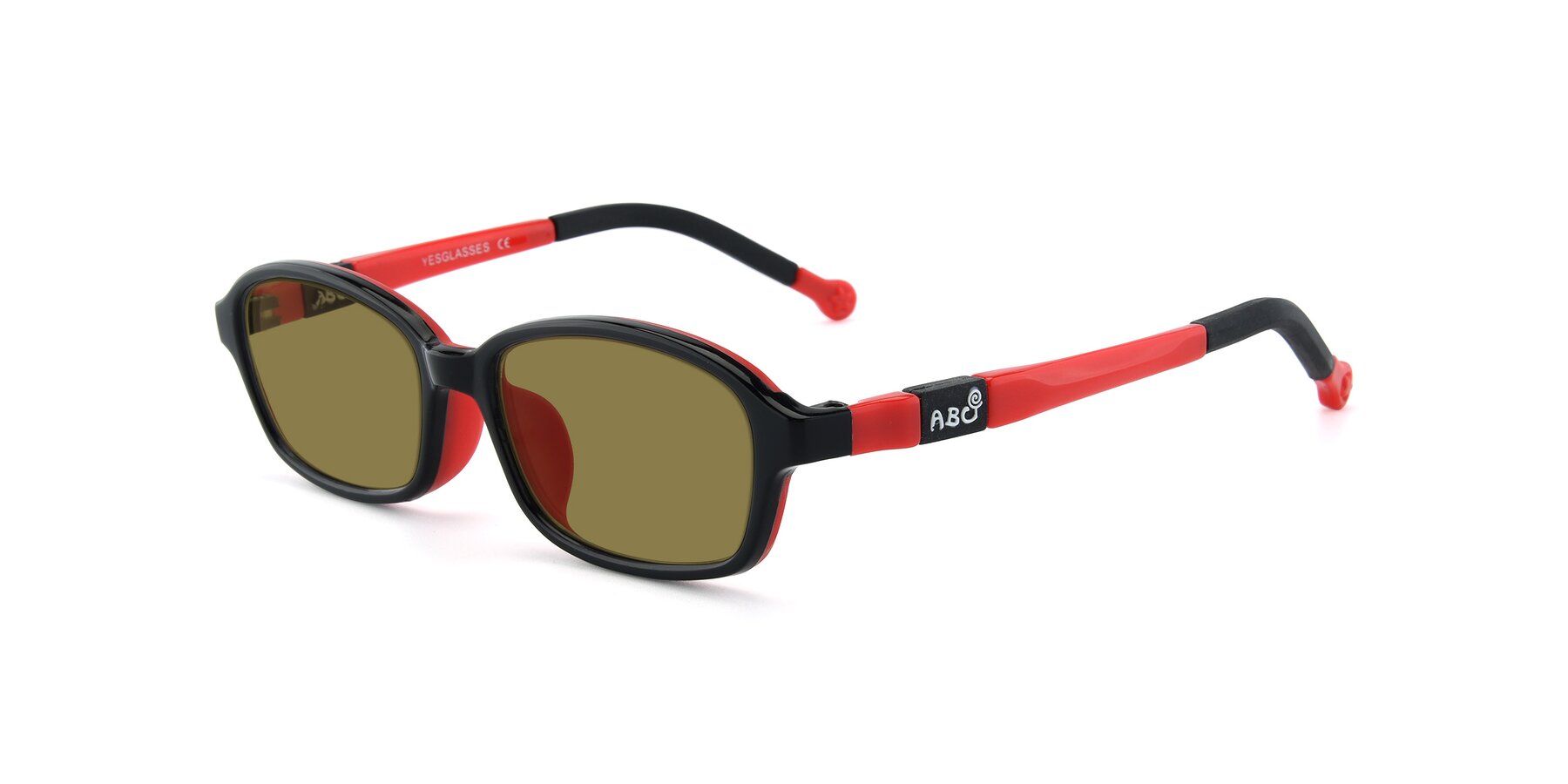 Angle of 533 in Black-Red with Brown Polarized Lenses