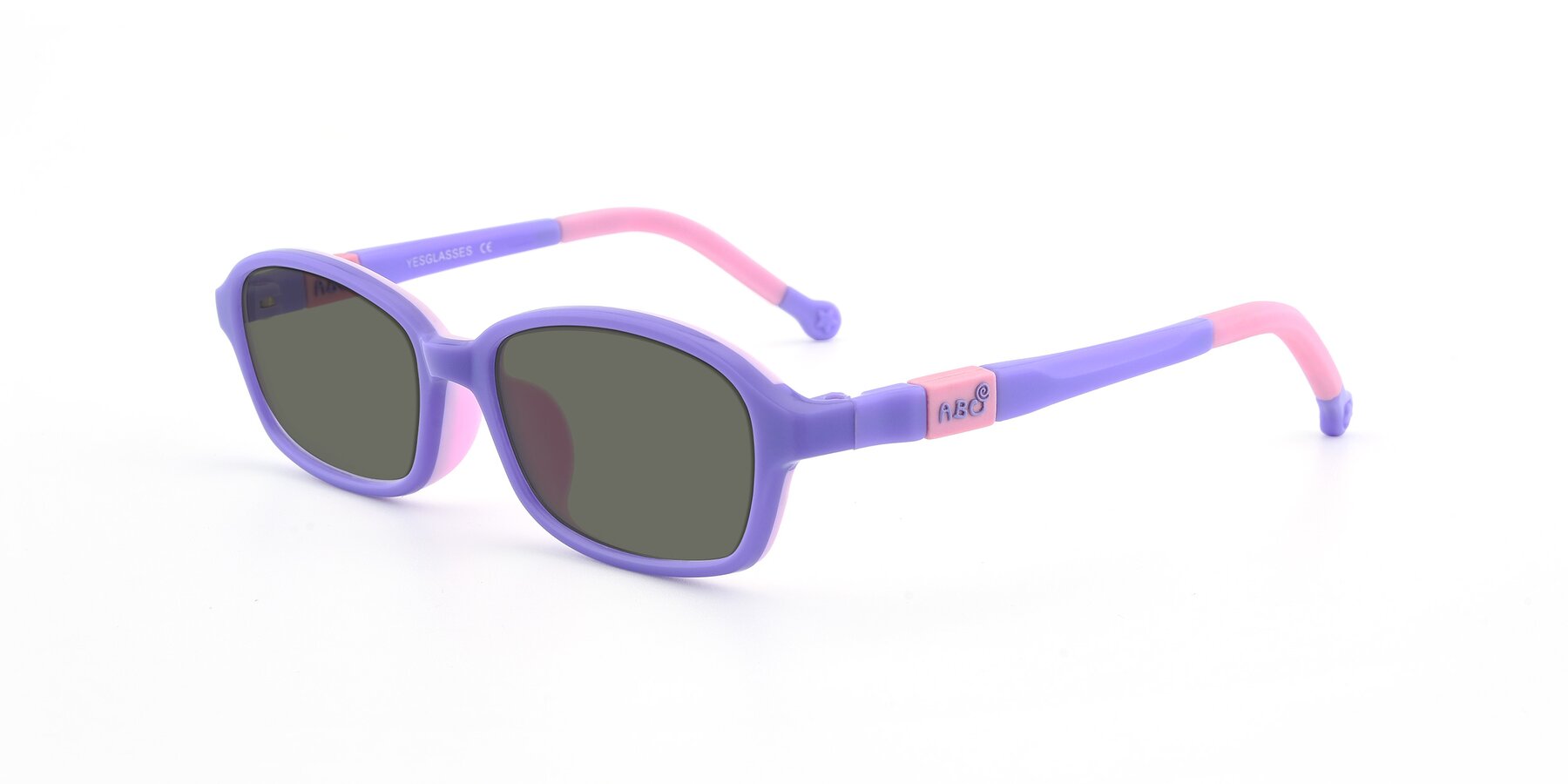 Angle of 533 in Purple-Pink with Gray Polarized Lenses