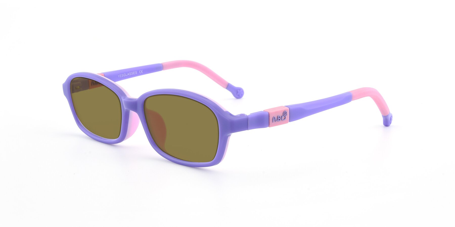 Angle of 533 in Purple-Pink with Brown Polarized Lenses