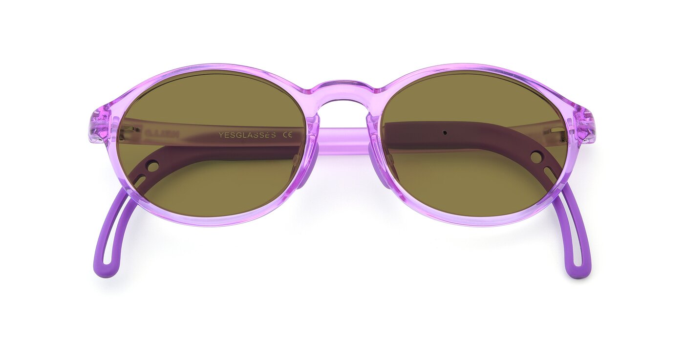 8373 - Tranparent Purple Polarized Sunglasses