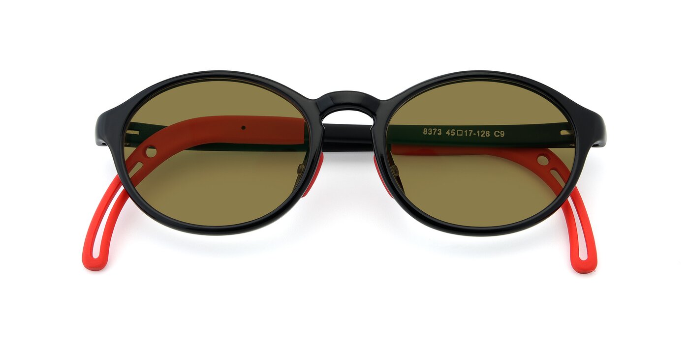 8373 - Black / Red Polarized Sunglasses