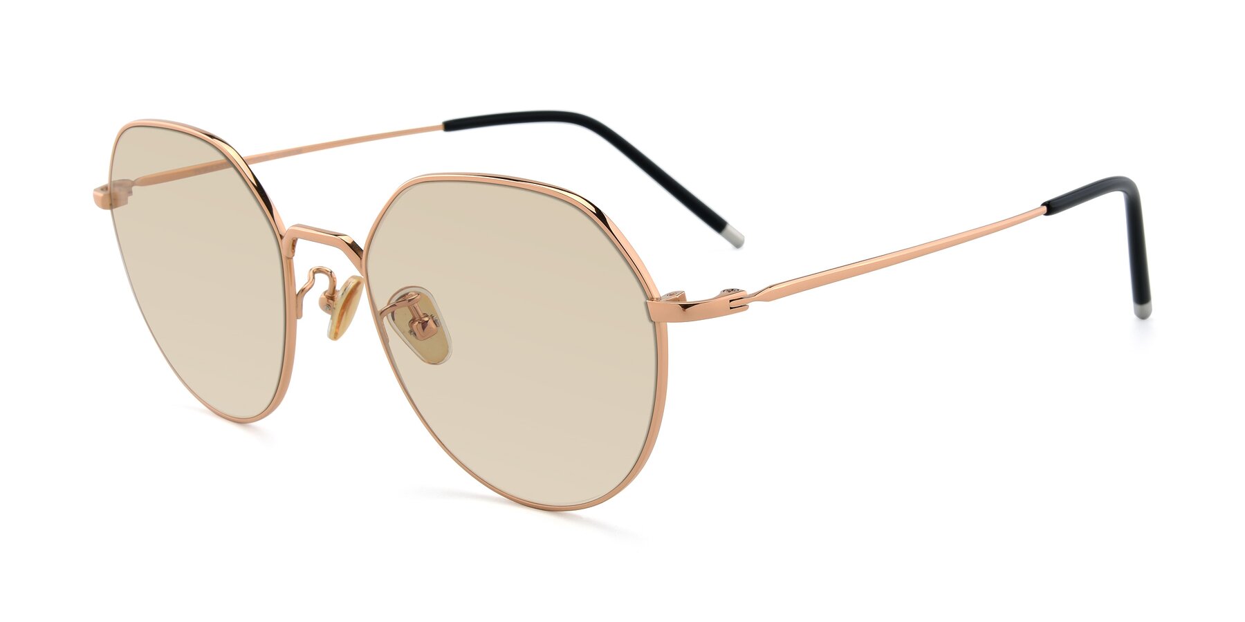Angle of 90022 in Gold with Light Brown Tinted Lenses