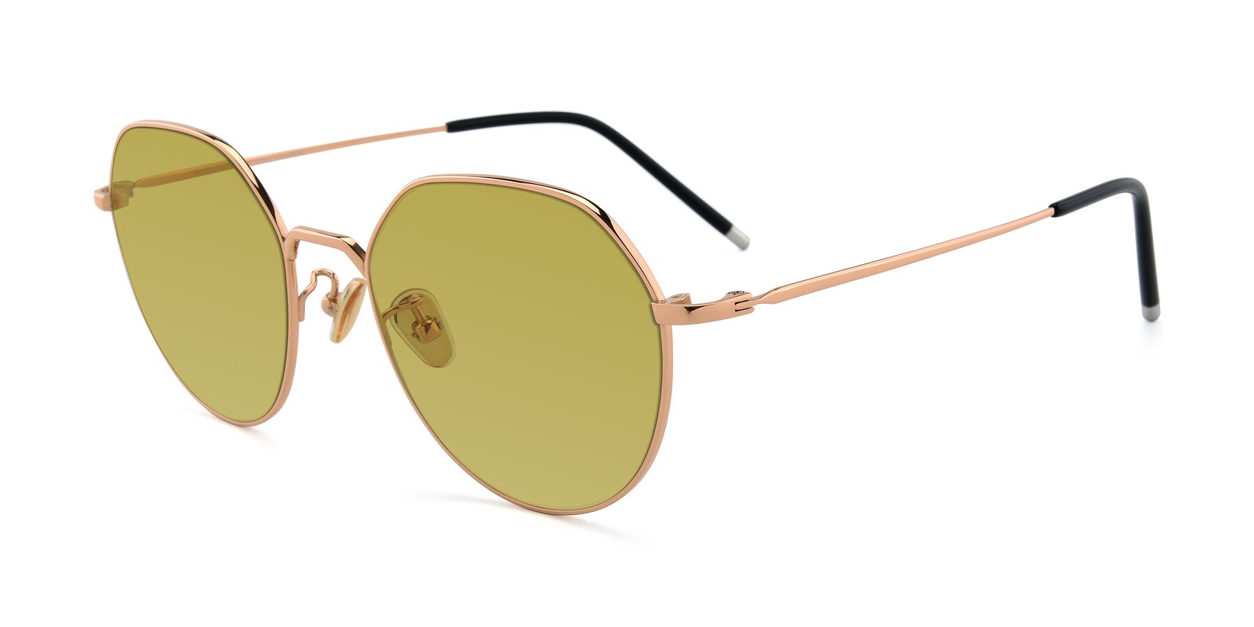 Angle of 90022 in Gold with Champagne Tinted Lenses