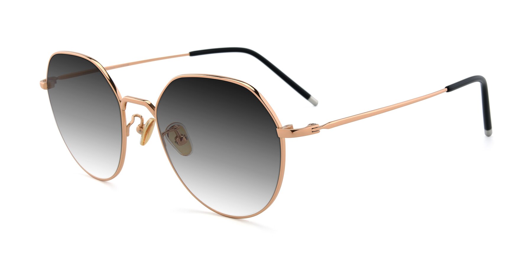 Angle of 90022 in Gold with Gray Gradient Lenses