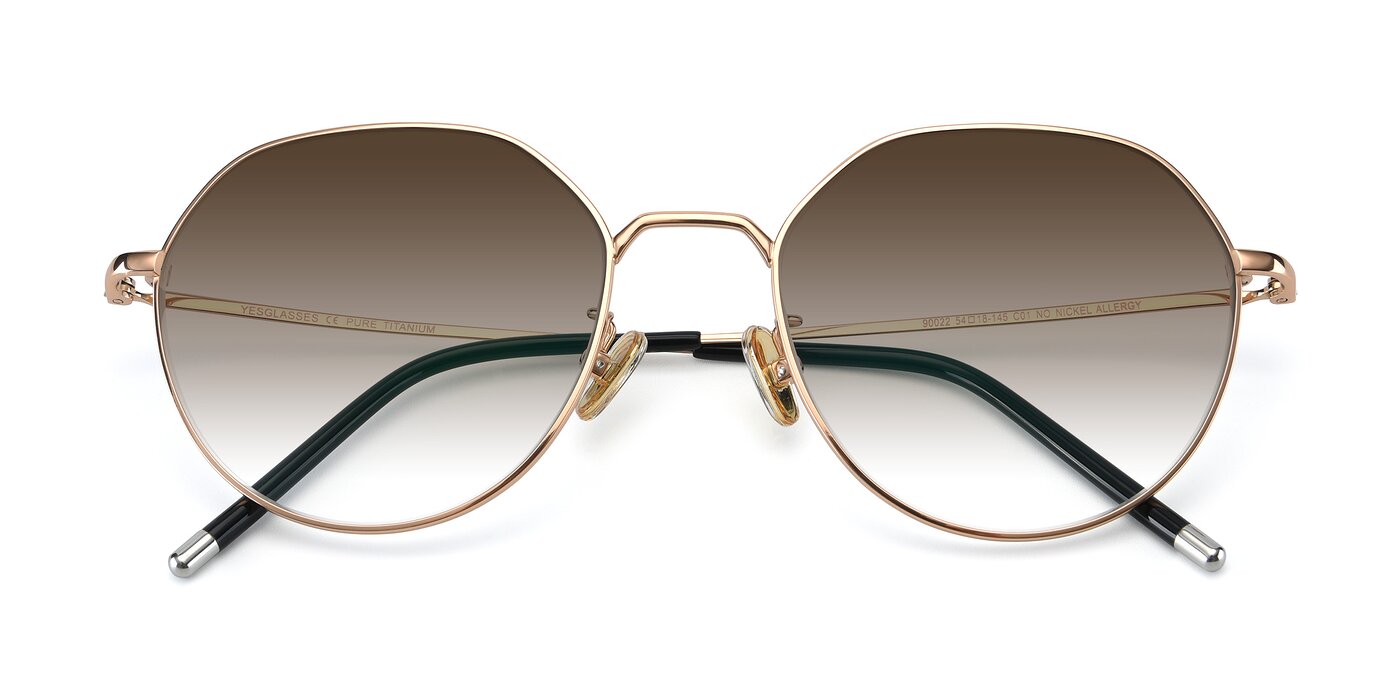 90022 - Gold Gradient Sunglasses