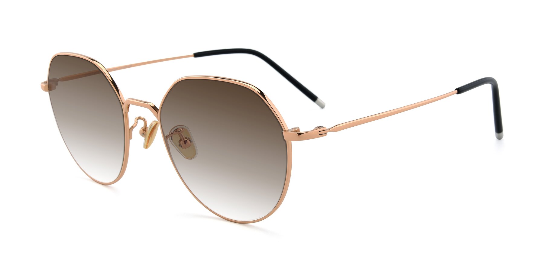 Angle of 90022 in Gold with Brown Gradient Lenses