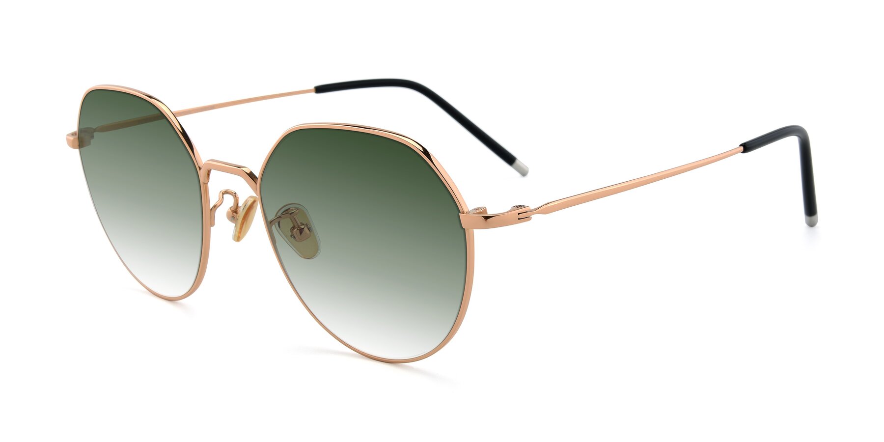 Angle of 90022 in Gold with Green Gradient Lenses