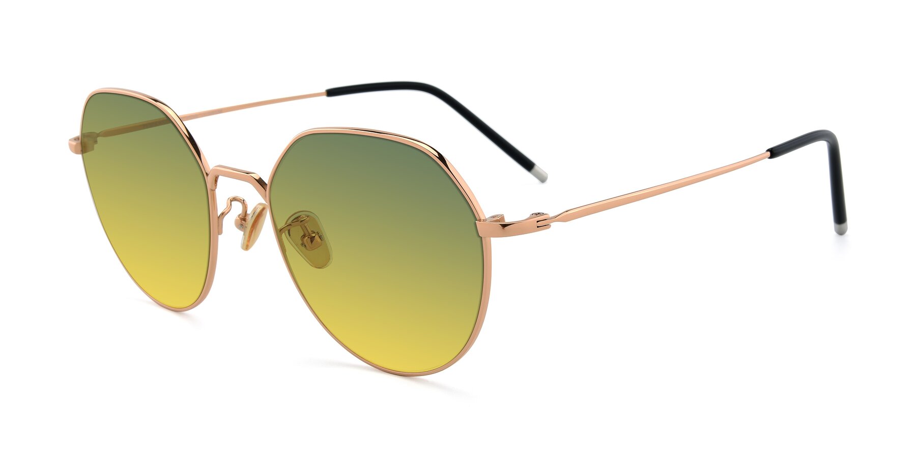Angle of 90022 in Gold with Green / Yellow Gradient Lenses