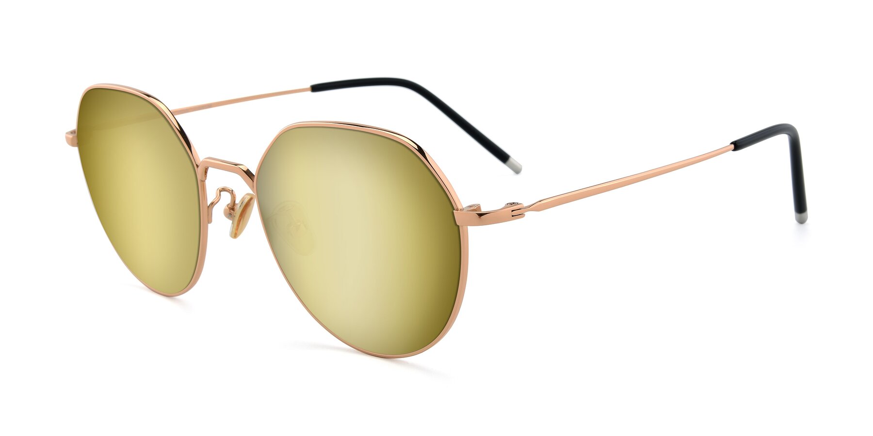 Angle of 90022 in Gold with Gold Mirrored Lenses