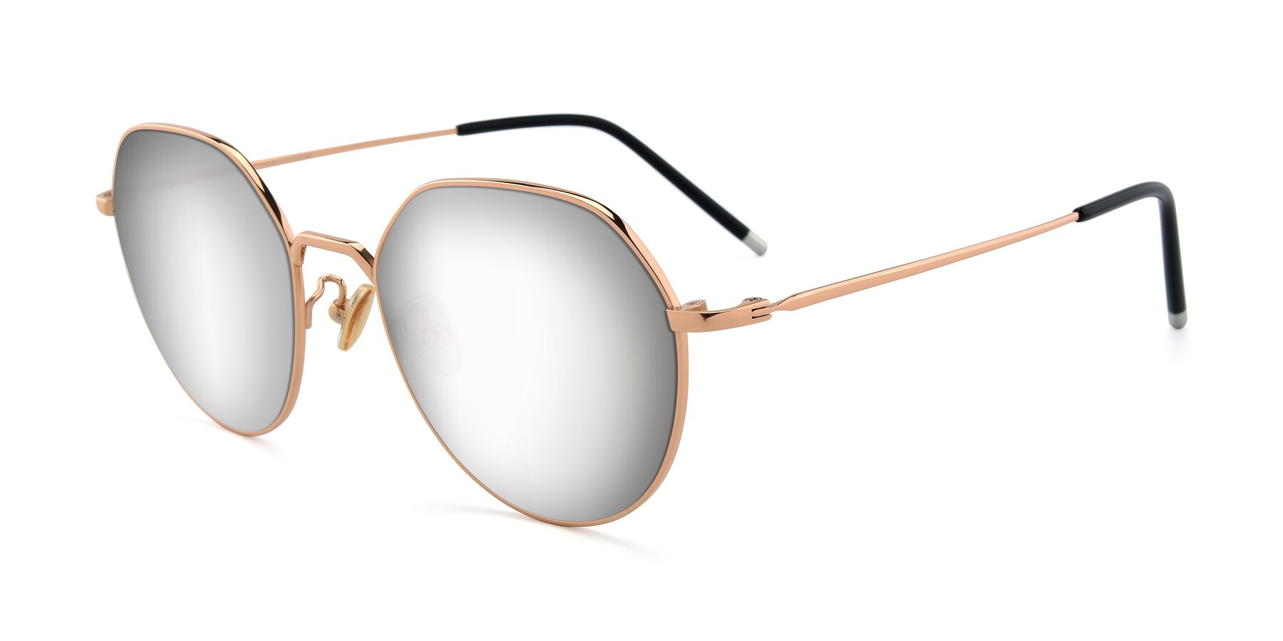 Angle of 90022 in Gold with Silver Mirrored Lenses