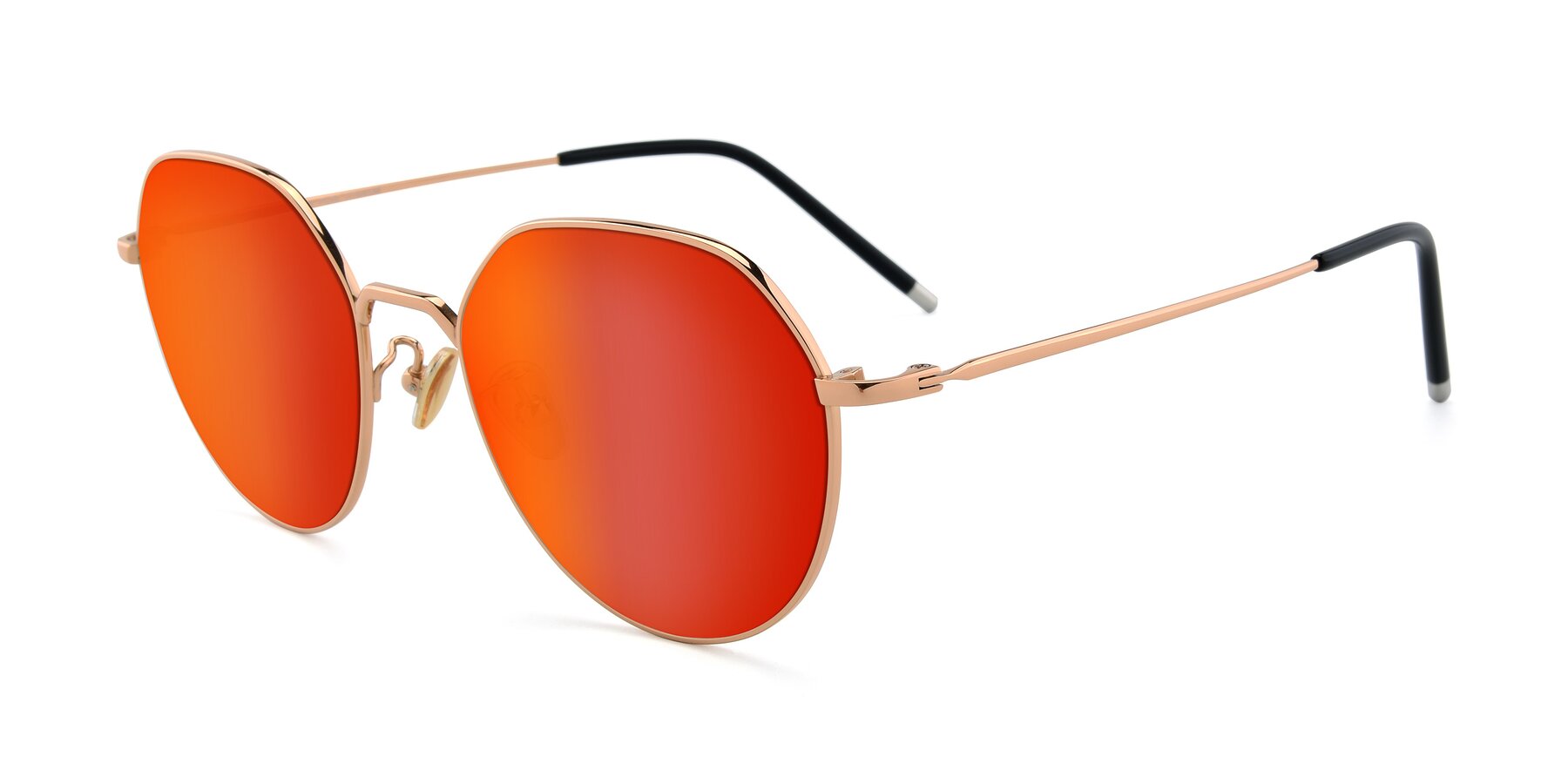 Angle of 90022 in Gold with Red Gold Mirrored Lenses