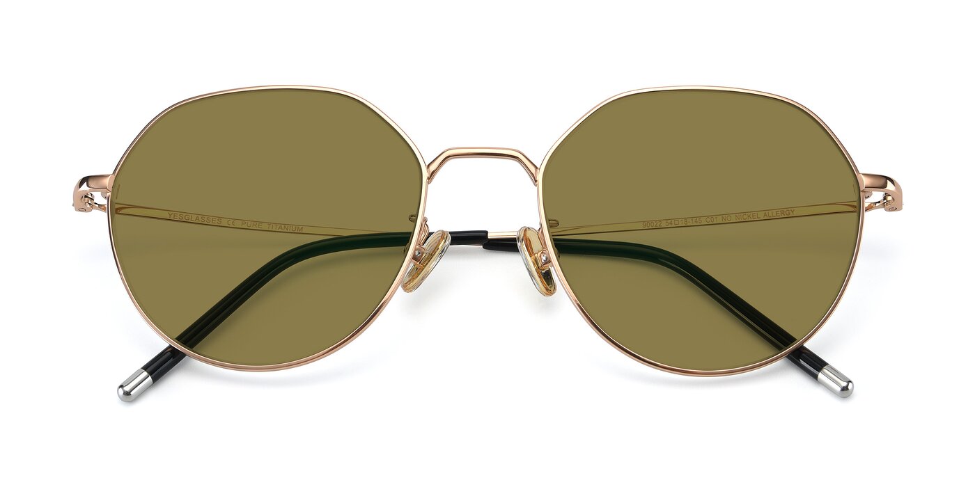 90022 - Gold Polarized Sunglasses