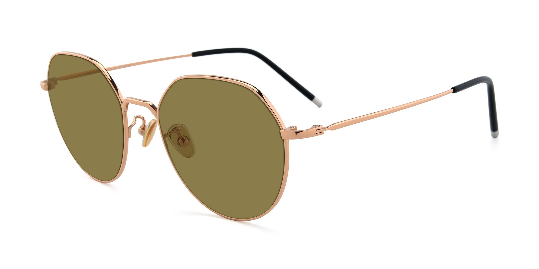 Angle of 90022 in Gold with Brown Polarized Lenses