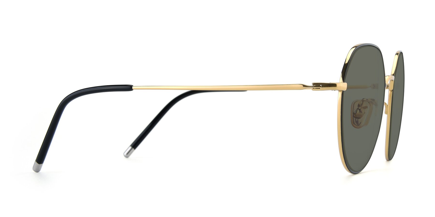 Side of 90022 in Black-Gold with Gray Polarized Lenses
