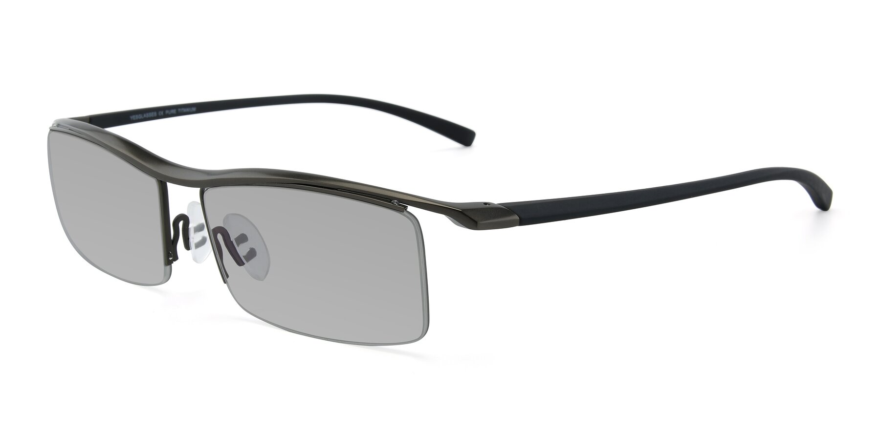 Angle of 40001 in Gunmetal with Light Gray Tinted Lenses