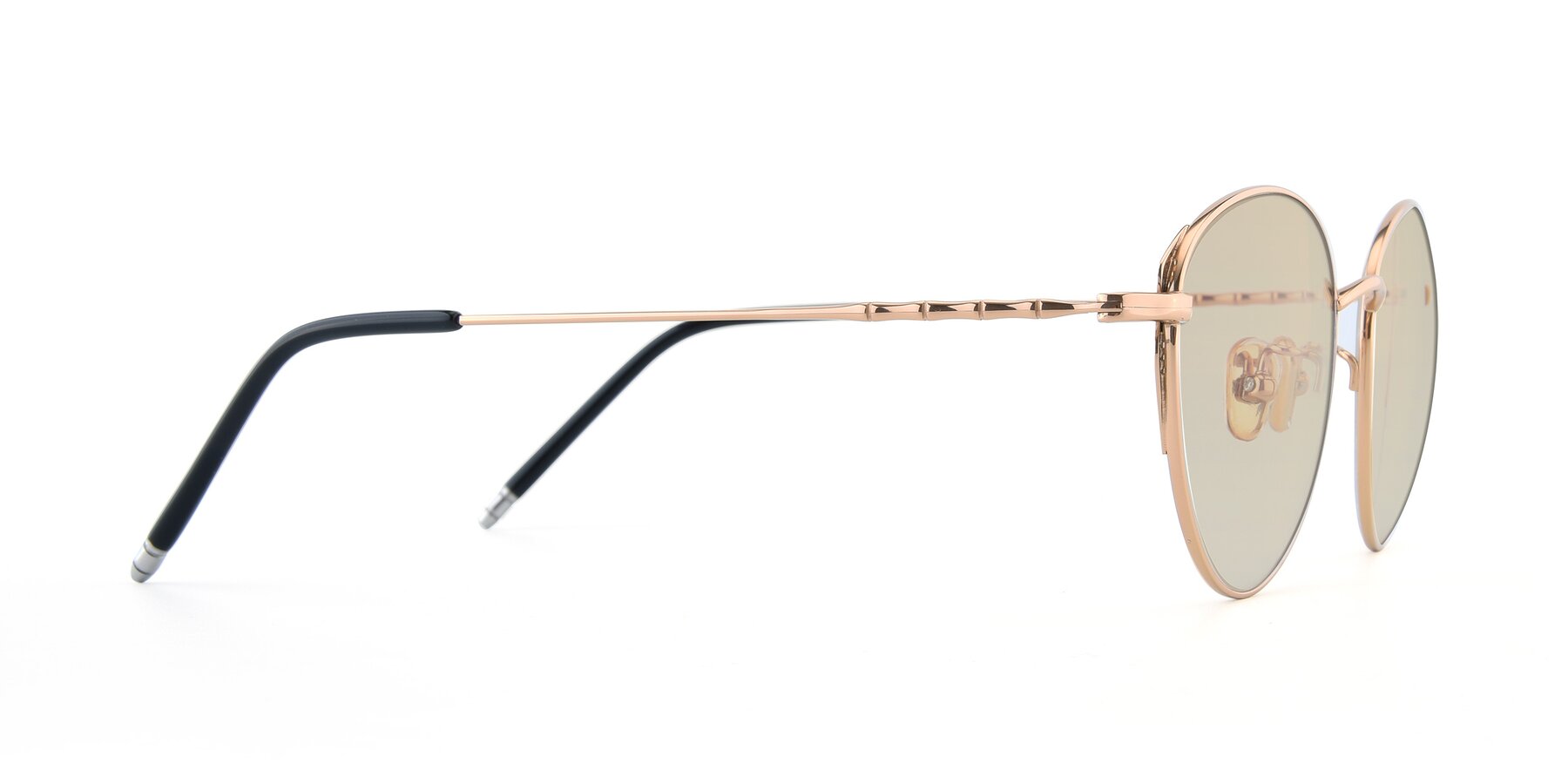 Side of 90056 in Rose Gold with Light Brown Tinted Lenses