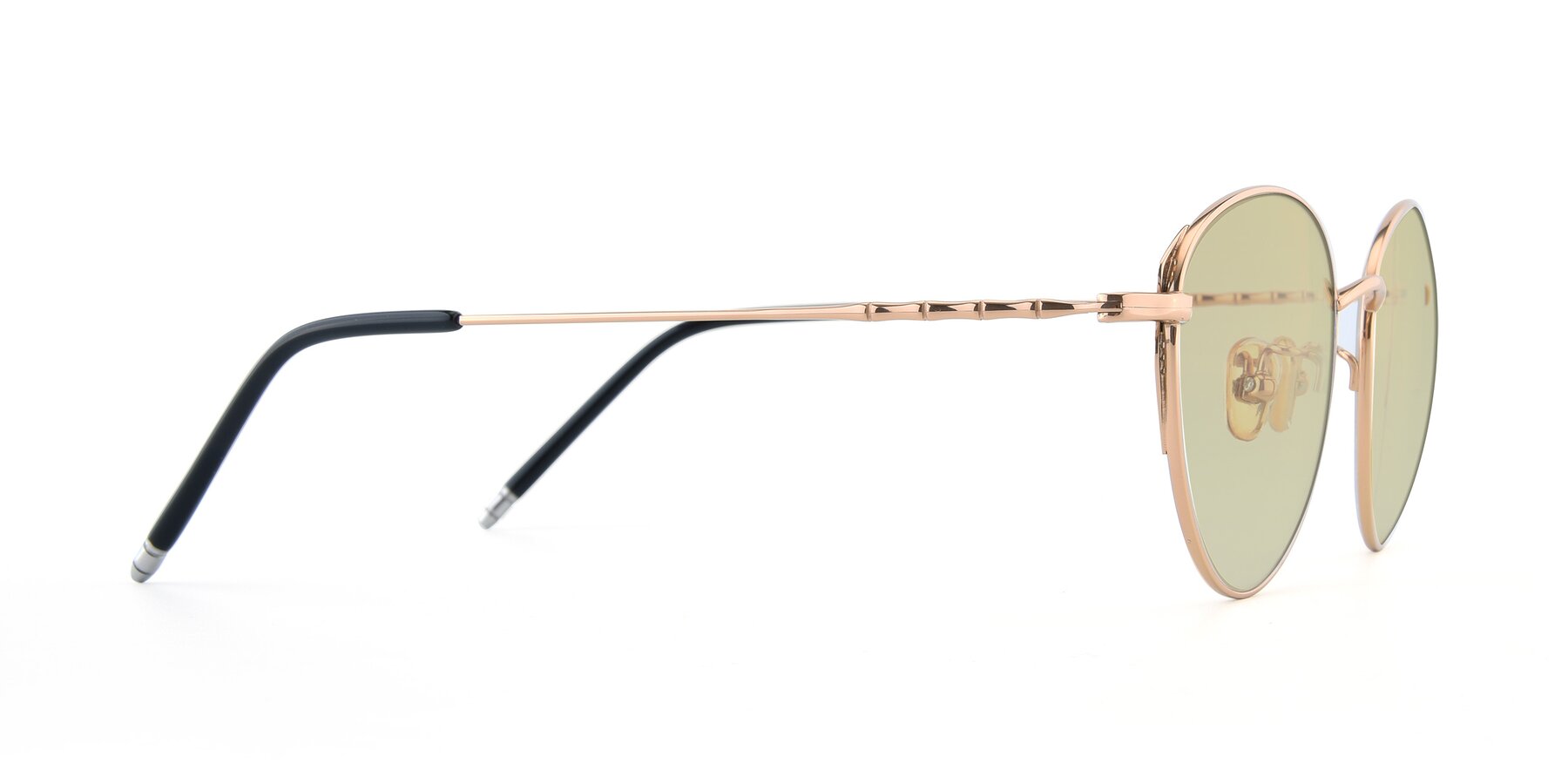 Side of 90056 in Rose Gold with Light Champagne Tinted Lenses