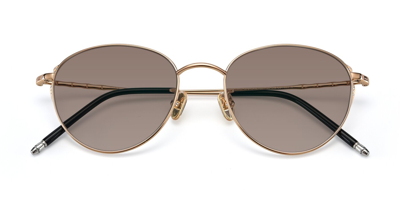 90056 - Rose Gold Tinted Sunglasses