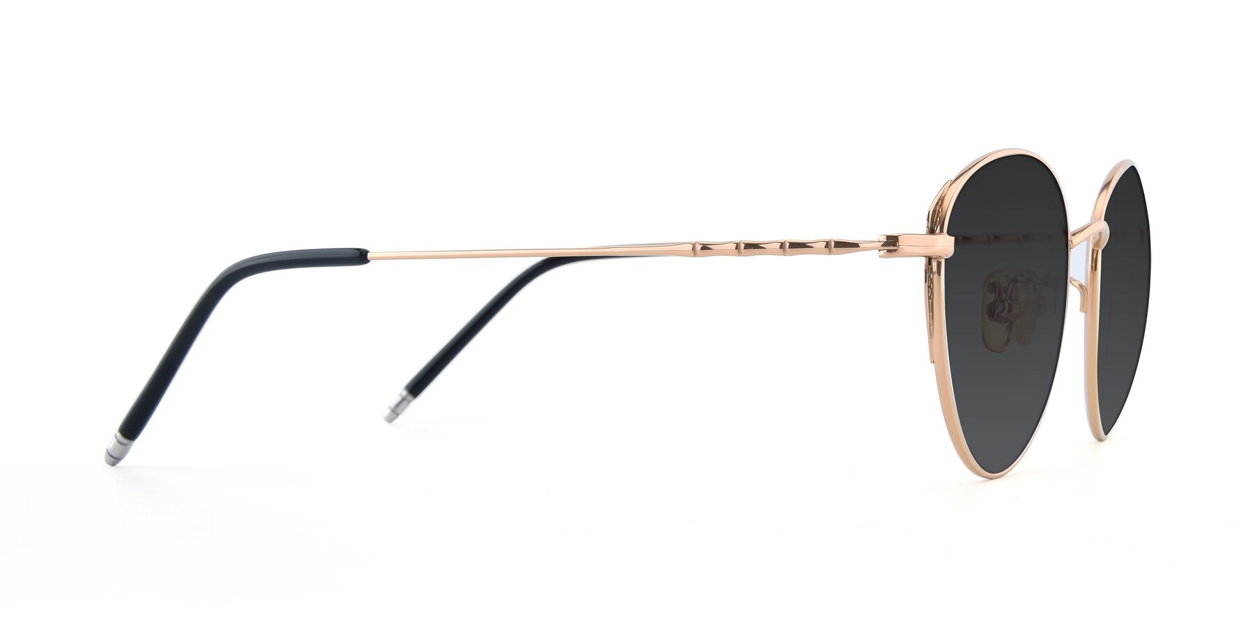 Side of 90056 in Rose Gold with Gray Tinted Lenses